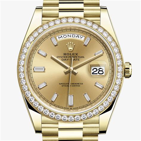 rolex day date oyster 36 mm yellow gold price|Rolex Day-Date 40 price.